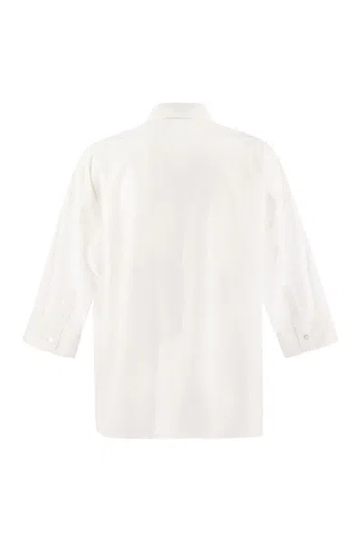 Weekend Max Mara Weekend Maxmara Giralda Soft Poplin Shirt In White
