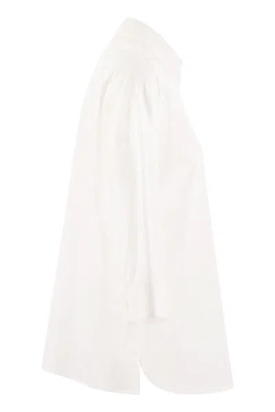 Weekend Max Mara Weekend Maxmara Giralda Soft Poplin Shirt In White