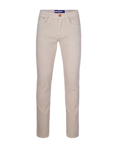 Manuel Ritz Pantalone Slim Fit Beige In Neutral