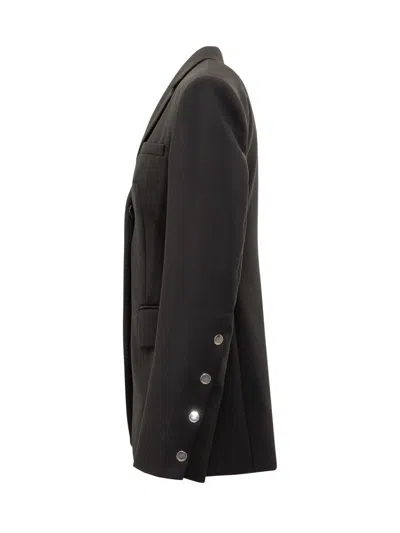 Sportmax Black Single-breasted Blazer In Black