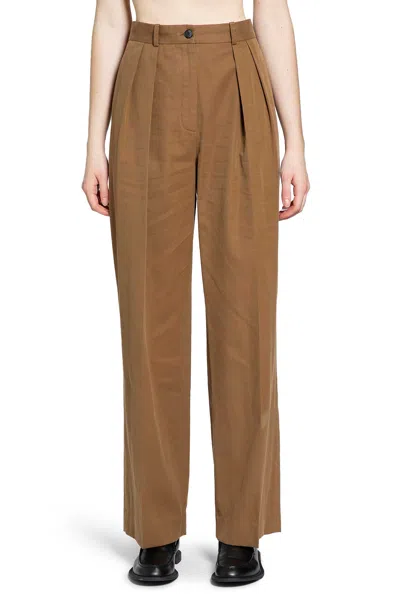 The Row Tailored Trousers With Pleats And Pockets In Neutral