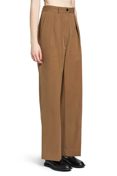 The Row Tailored Trousers With Pleats And Pockets In Neutral