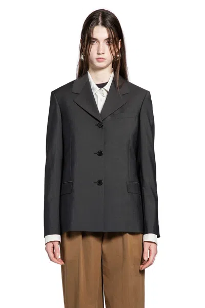 The Row Faelan Blazer In Gray