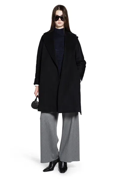 Max Mara Dravenna Coat In Black