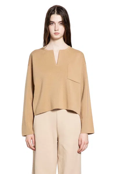 Max Mara Jersey "zibello" In Nude