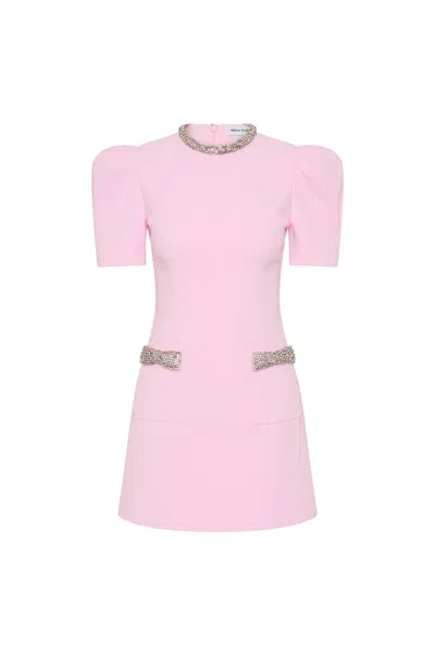 Rebecca Vallance Nemy Mini Dress Light Pink