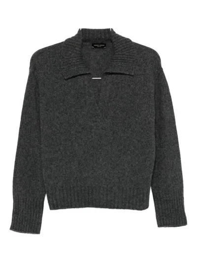 Roberto Collina Wool Sweater In Gray