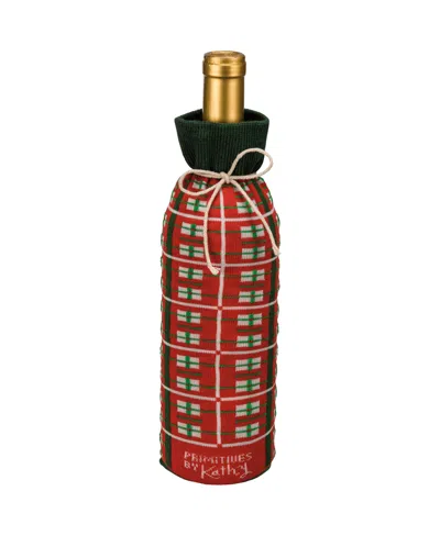 Primitives By Kathy Does Alcohol Count As Holiday Spirit Bottle Sock In Multi