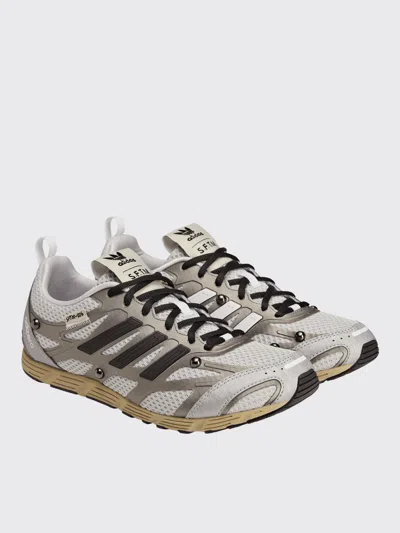 Adidas Originals Adidas X Wales Bonner X Sftm Adizero Panelled Mesh Sneakers In Gray