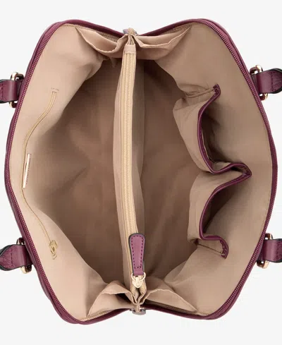 Giani Bernini Medium Quilted Dome Satchel, Exclusively At Macy's In Burgundy