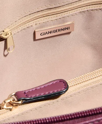 Giani Bernini Medium Quilted Dome Satchel, Exclusively At Macy's In Burgundy