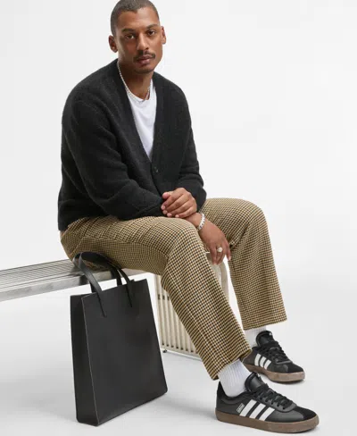 Mode Of One Men's Boxy-fit Eyelash Cardigan, Macy's Exclusive In Black