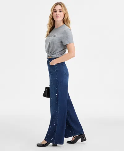 On 34th Women's Long-sleeve Eyelash Dot Cardigan Sweater, Macy's Exclusive In Gray