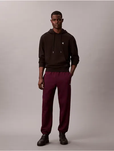 Calvin Klein Jeans Est.1978 Calvin Klein Men's Archive Logo Fleece Joggers In Brown