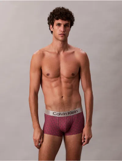 Calvin Klein Men's Brushed Microfiber Stretch Low Rise Trunk In Pink