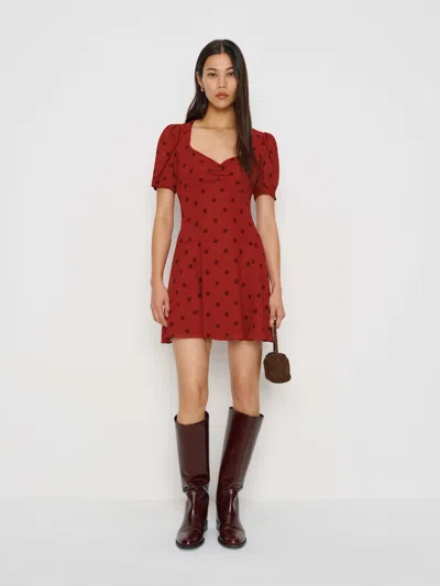 Reformation Rebecca Dress In Red