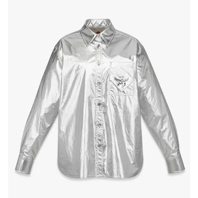 Mcm Oversized Shirt In Metallic