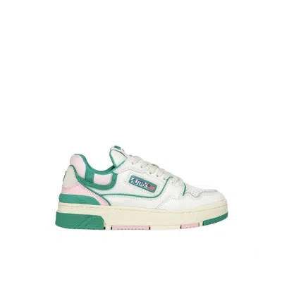 Autry Low Top Sneakers Featuring Contrast Panels In Green