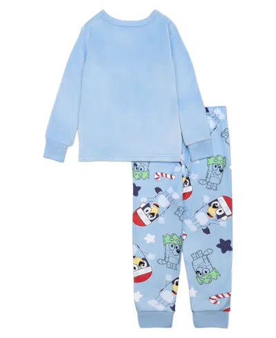 Bluey Boys Toddler 2t-4t 2-piece Printed Top And Jogger Pants Pajama Set In Blue
