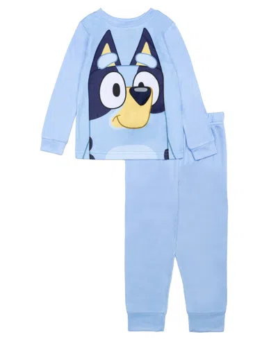 Bluey Boys Toddler 2t-4t 2-piece Long Sleeve Top And Jogger Pants Pajama Set In Blue