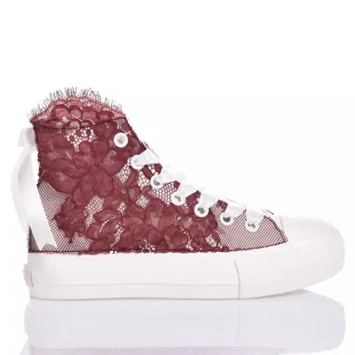 Mimanera Airlines Platform Red Amabel Sneakers In Multi