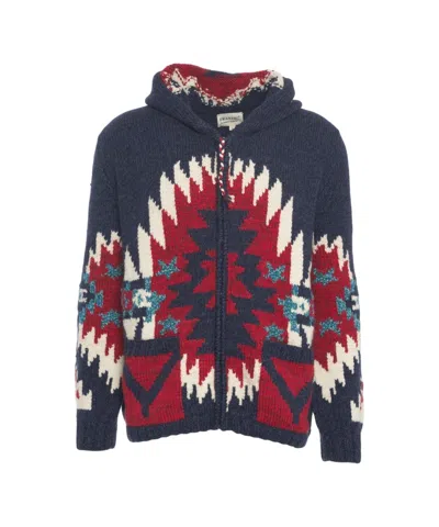 Frantic Hooded Cardigan In Multi