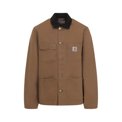 Carhartt Brown Organic Cotton Coat In Brown