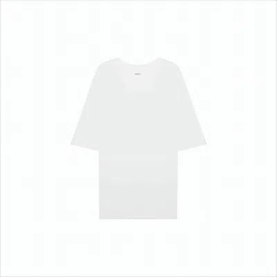 Isabel Marant Minimalist Short-sleeve T-shirt With Bold Logo Detail In White