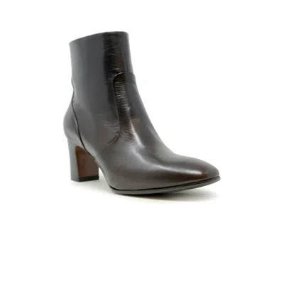 Mara Bini F570 Dark Brown Rubber Gina Ankle Boots In Gray