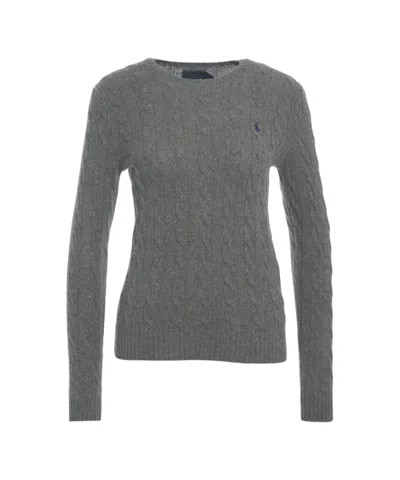 Polo Ralph Lauren Wool And Cashmere Blend Sweater In Gray