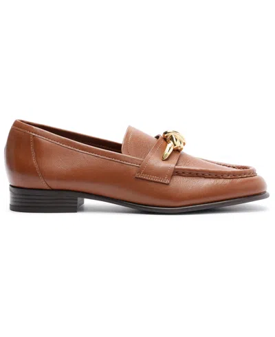 Arezzo Women's Claudia Slip On Loafers In Brown