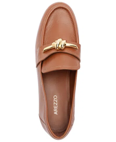 Arezzo Women's Claudia Slip On Loafers In Brown