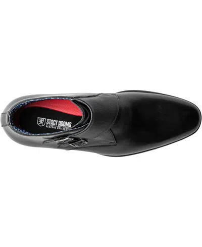 Stacy Adams Kaius Double Monk Strap Boots In Black