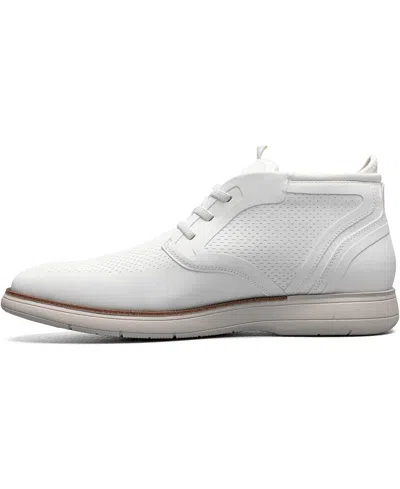 Stacy Adams Men's Eastmont Almond Toe Chukka Boots In White