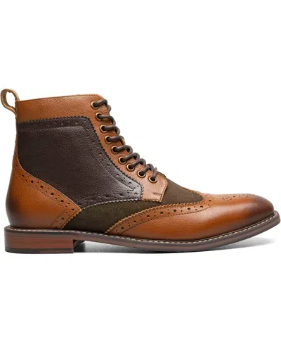 Stacy Adams Men's Finnegan Wingtip Lace Boots In Brown