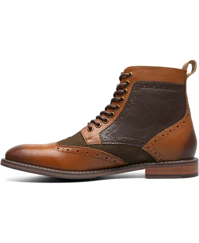 Stacy Adams Men's Finnegan Wingtip Lace Boots In Brown