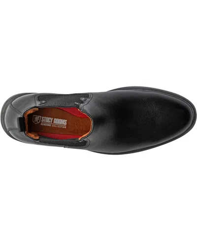 Stacy Adams Townsend Plain Toe Chelsea Boots In Black