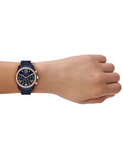 Michael Kors Lexington Lux Chronograph, 38mm In Blue