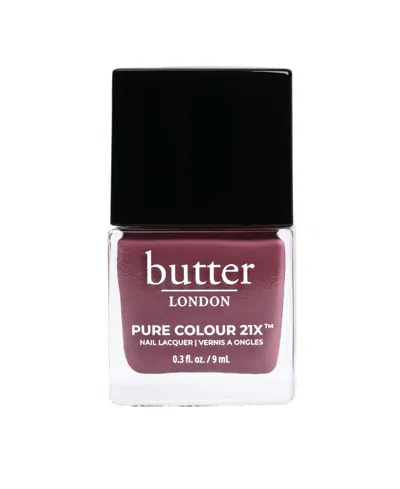 Butter London Pure Color 21x Nail Lacquer, 0.3 Oz. In Burgundy