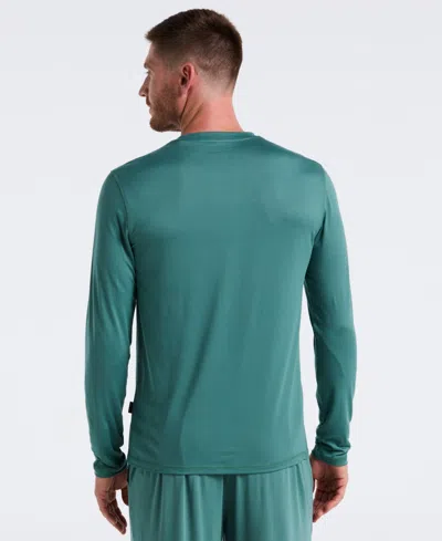 Perry Ellis Portfolio Men's Deluxe Touch Knit Crewneck Shirt In Green