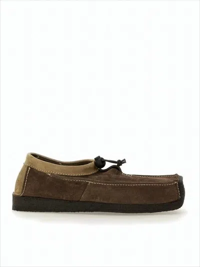 Woburn Walk Moccasin-style Brown Suede Loafers With Toggle Lace Detail In Brown