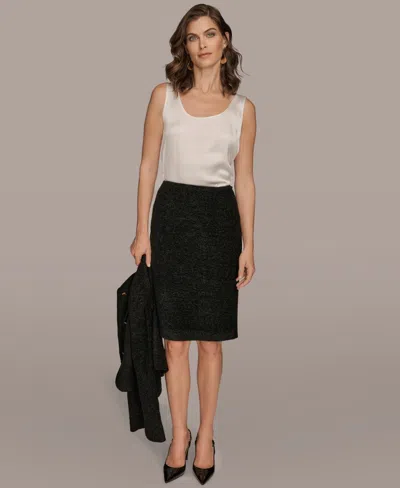 Donna Karan Women's Novelty Mini Skirt In Black