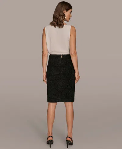 Donna Karan Women's Novelty Mini Skirt In Black