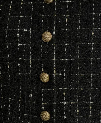 Dkny Jeans Women's Cropped Front Pockets Long Sleeves Jacket In Black