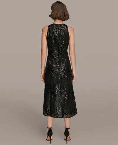 Donna Karan Women's Sleeveless Sequin Dress In Black