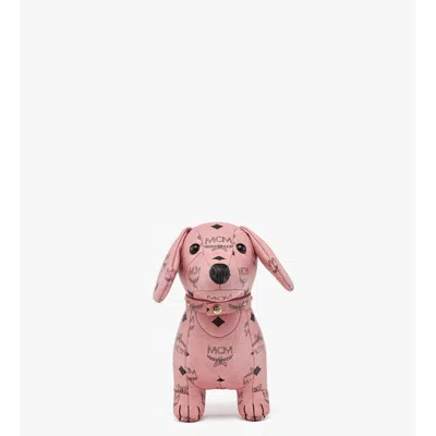 Mcm Dachshund Doll In Visetos In Pink