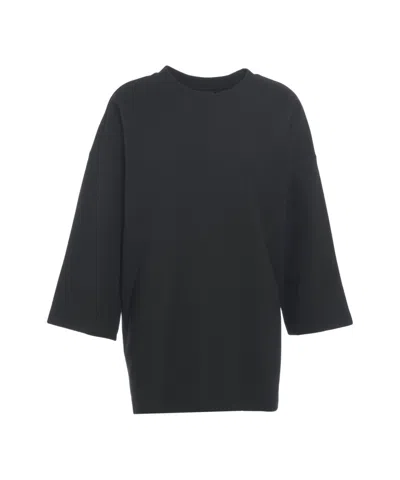 Thom Krom Short-sleeved Sweatshirt In Black