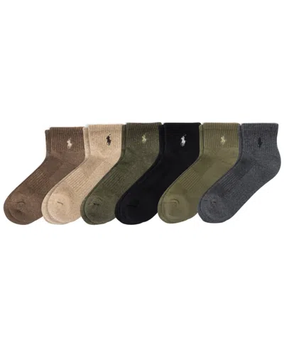 Polo Ralph Lauren Men's 6-pk. Performance Sport Quarter Socks In Multi