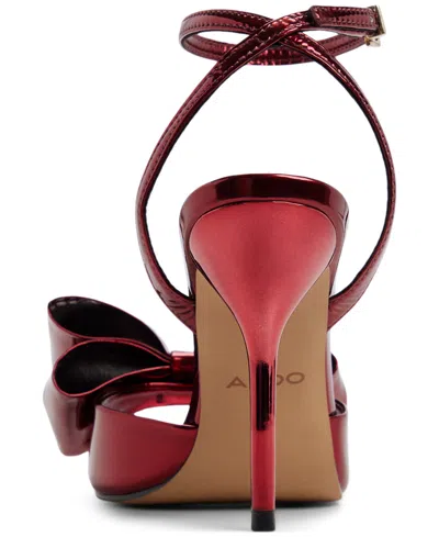 Aldo Women's Tinsletta 2-piece Round Toe Dress Sandals In Animal Print