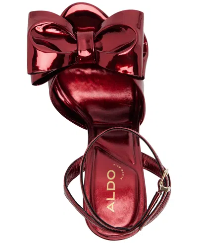 Aldo Women's Tinsletta 2-piece Round Toe Dress Sandals In Animal Print